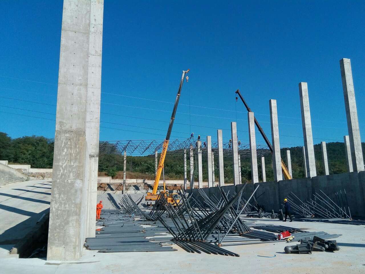 清远搅拌站网架